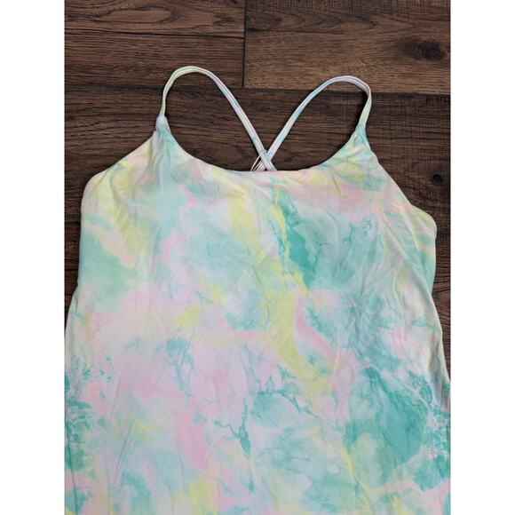 Halara Everyday Cloudful 2-in-1 Flare Activity Dress Sz XL Tie Dye Colorful NWT - Picture 4 of 8